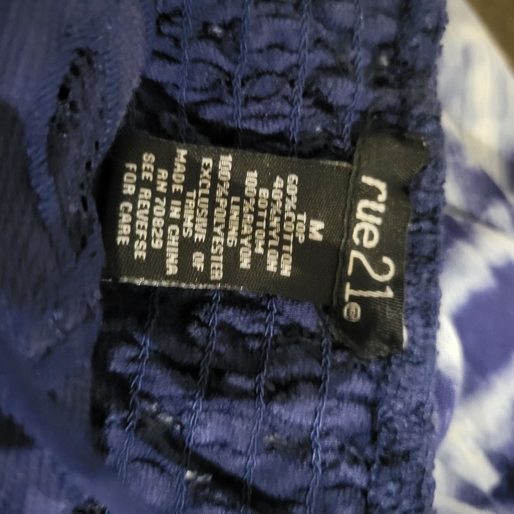 Rue21 Juniors Strappy Sleeveless Dress, Blue, Medium - Picture 9 of 11